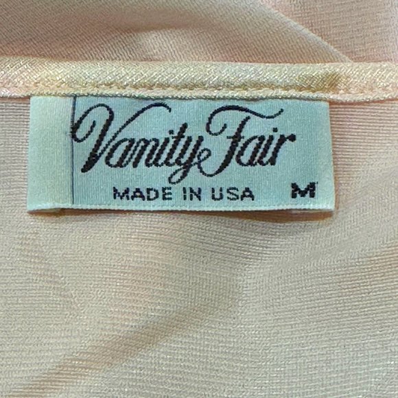 Vintage Vanity Fair Gown Robe Set Size M Pink Sleeveless Gown Short Sleeve Robe - Picture 8 of 10